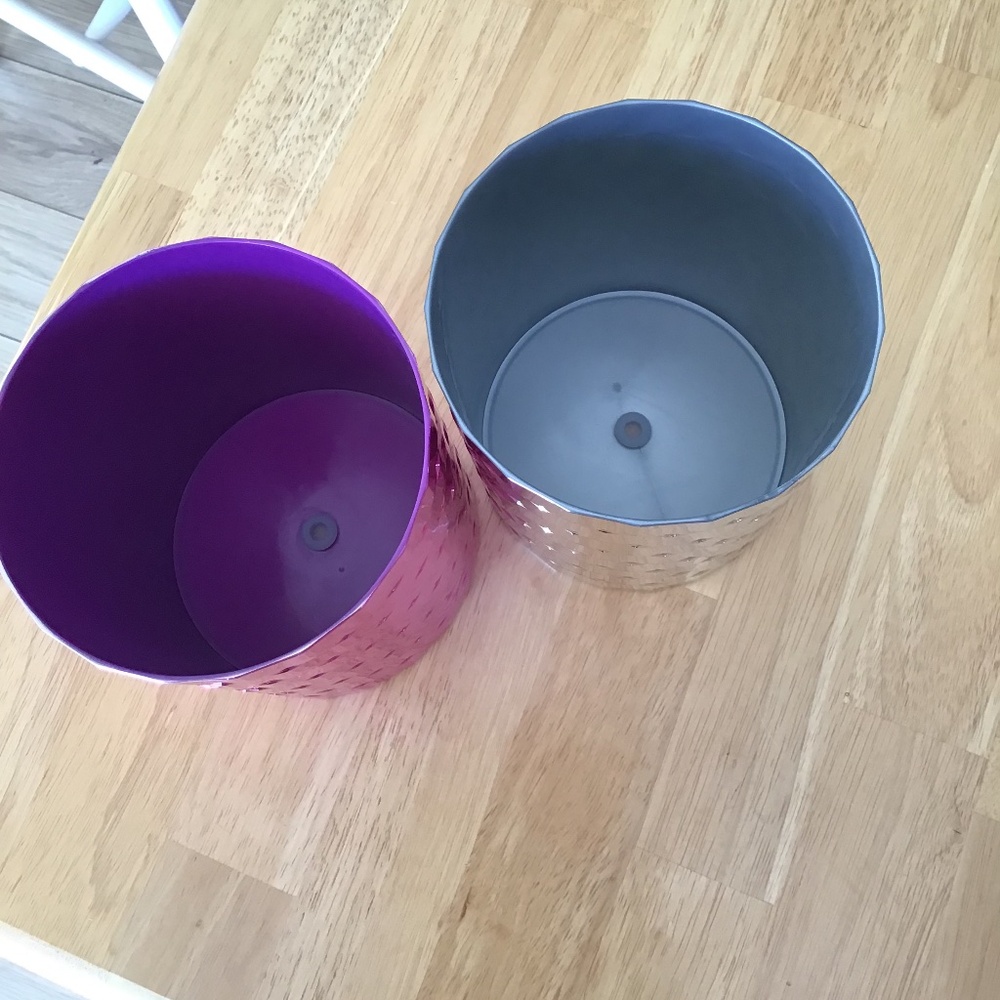 Target Bullseye Valentine’s Day Disco Ball Planter - 1 Silver and 1 Purple - Picture 4 of 10